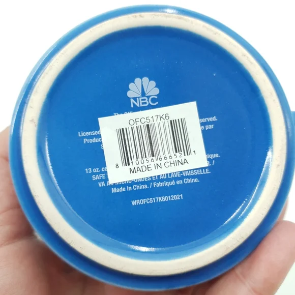 The Office Silver Buffalo NBC Blue Icons Michael Scott Dunder Mifflin Mug - Picture 5 of 6